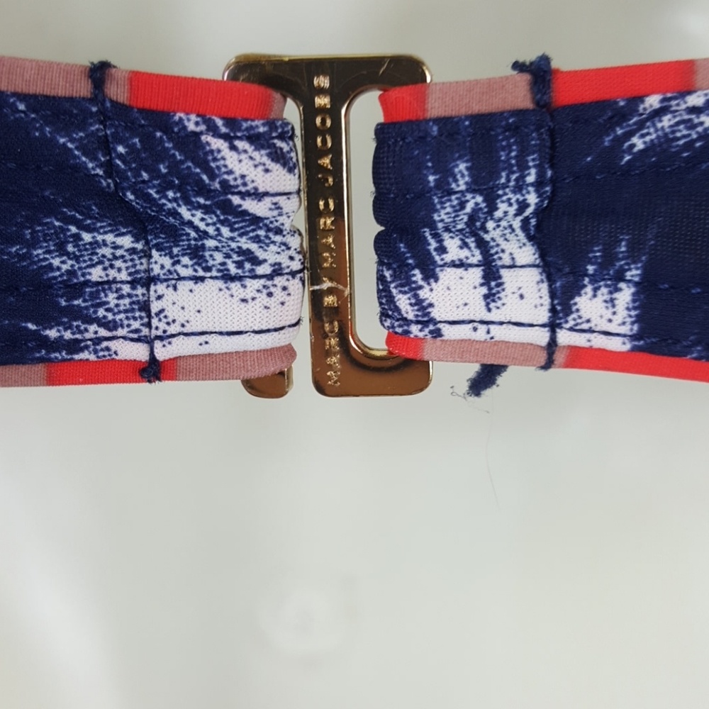 Marc By Marc Jacobs Sparks Ring Monokini USA Patriotic American Flag Swim Suit - Picture 6 of 8